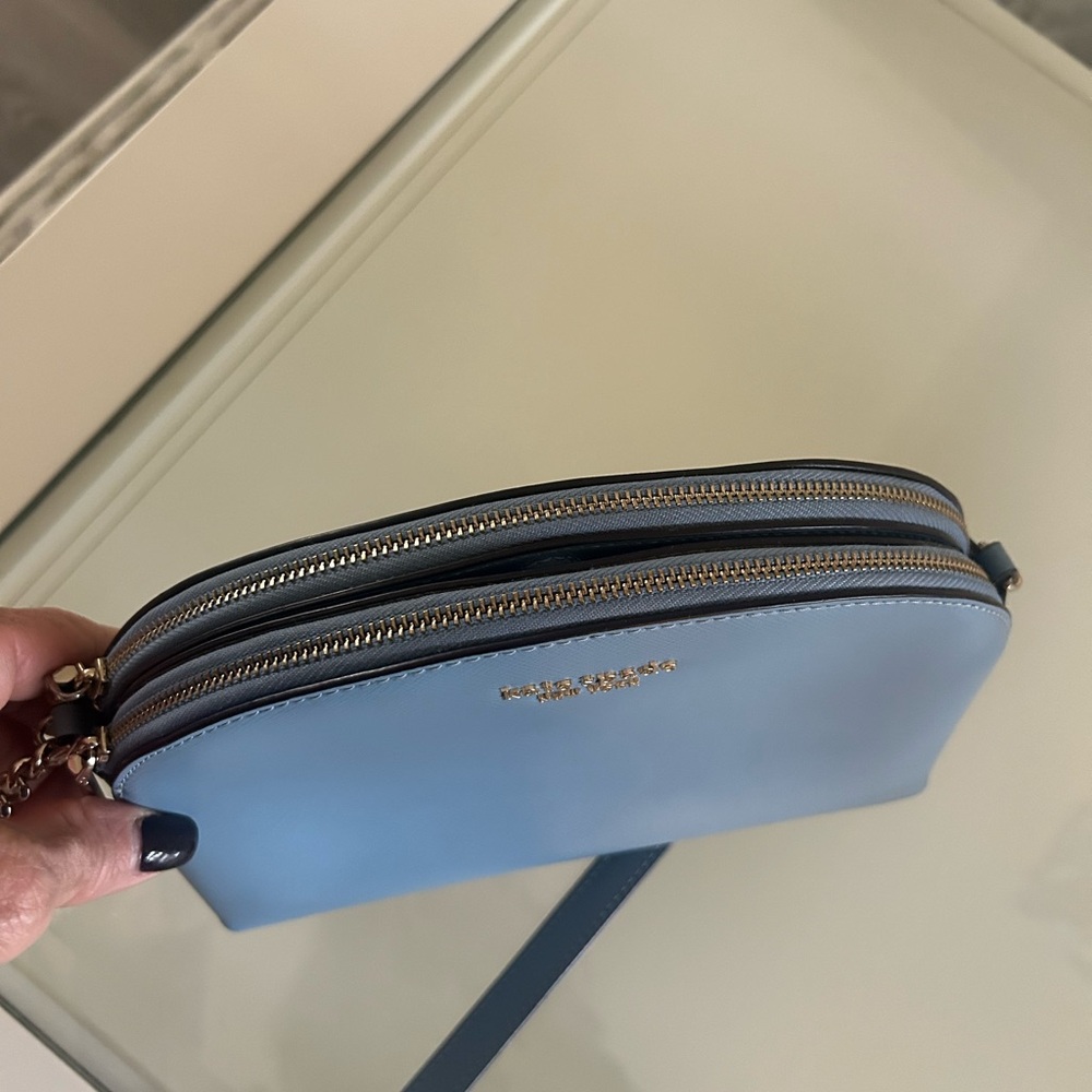 kate spade Light Blue Dome Crossbody with silver chain - Picture 3 of 9